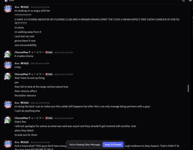 Boo & Chenso Discord DMs