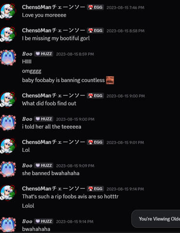 Boo &amp; Chenso Discord DMs