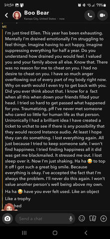 Boo and Chainsaw Snapchat DMs