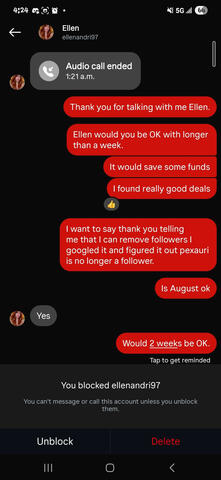 Boo and Chainsaw Insta (Ref. flights)