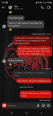 Chainsaw and Boo Insta DMs